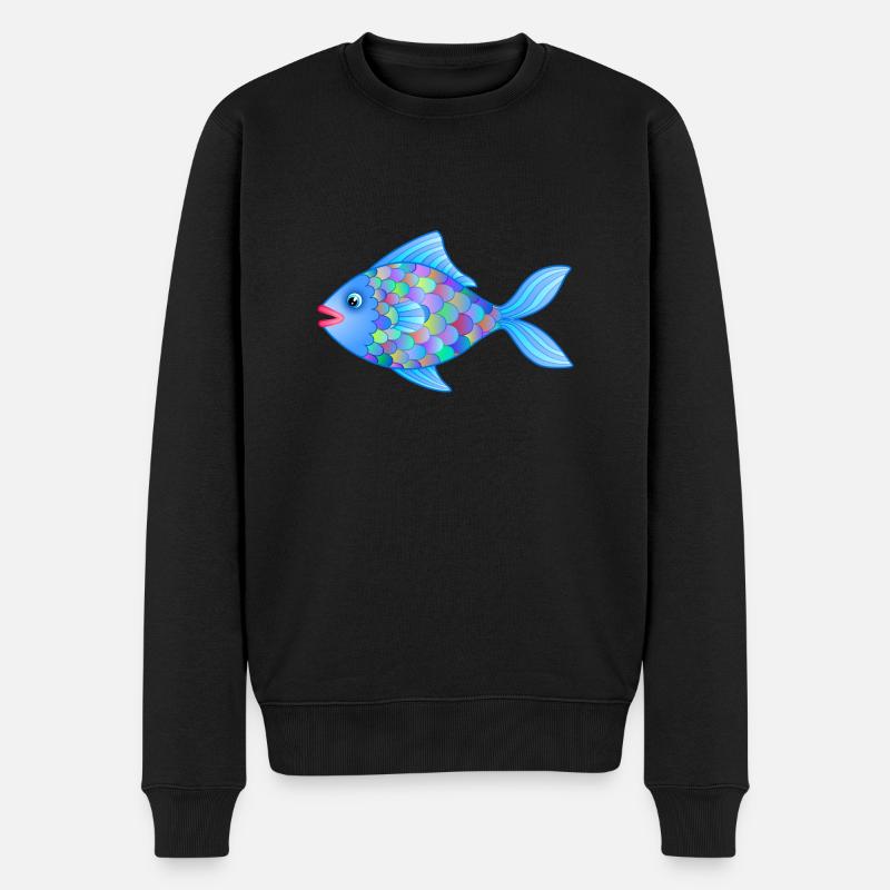 Les poissons gras - Pull Premium bio Homme - noir