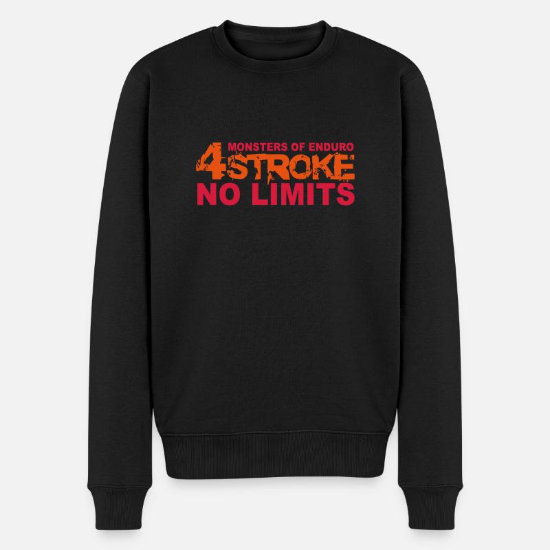 Monsters of Enduro No.10 - Männer Premium Bio Pullover - Schwarz
