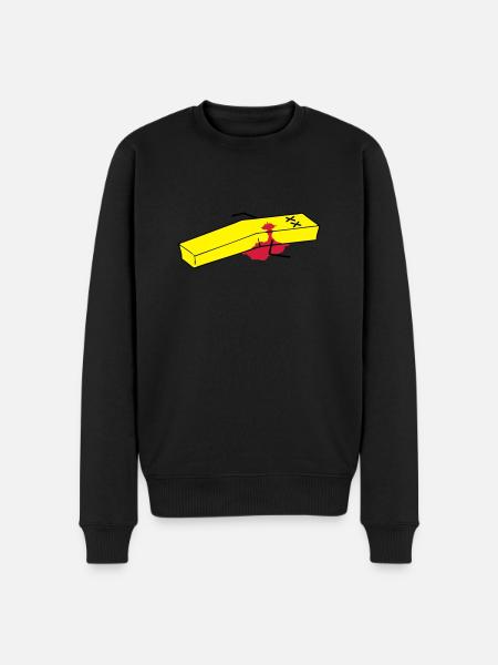 Pommes - Männer Premium Bio Pullover - Schwarz