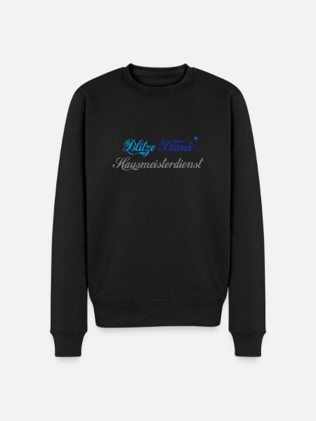 Blitze Blank Hausmeisterdienst - Männer Premium Bio Pullover - Schwarz