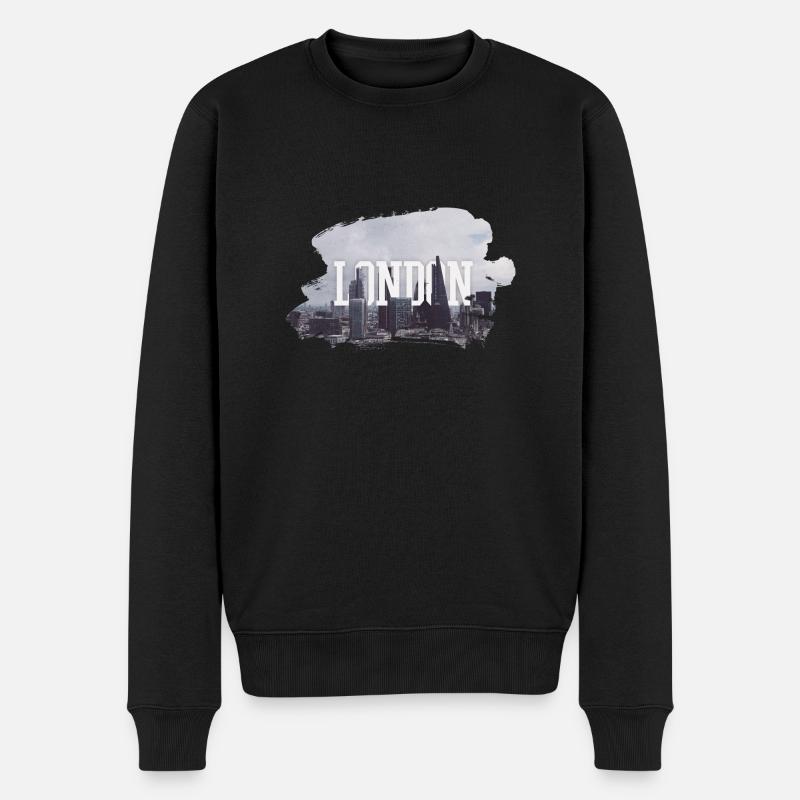 LONDON - Pull Premium bio Homme - noir