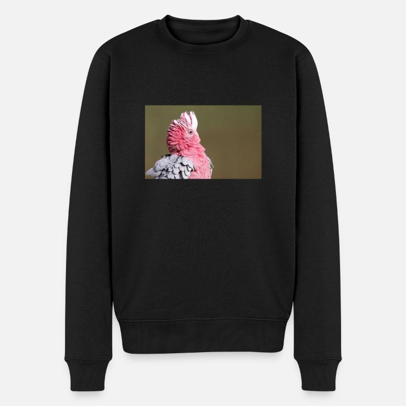 Kakadu - Männer Premium Bio Pullover - Schwarz