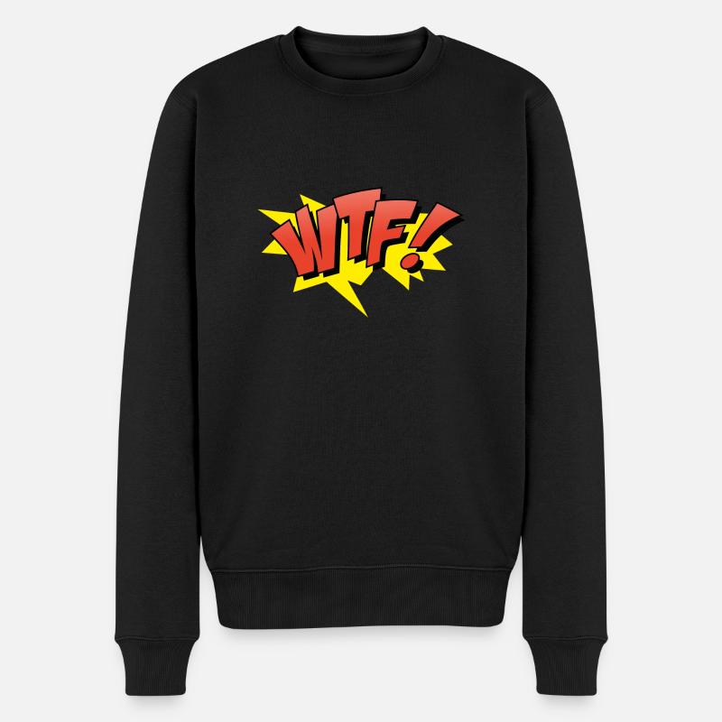 WTF - Pull Premium bio Homme - noir