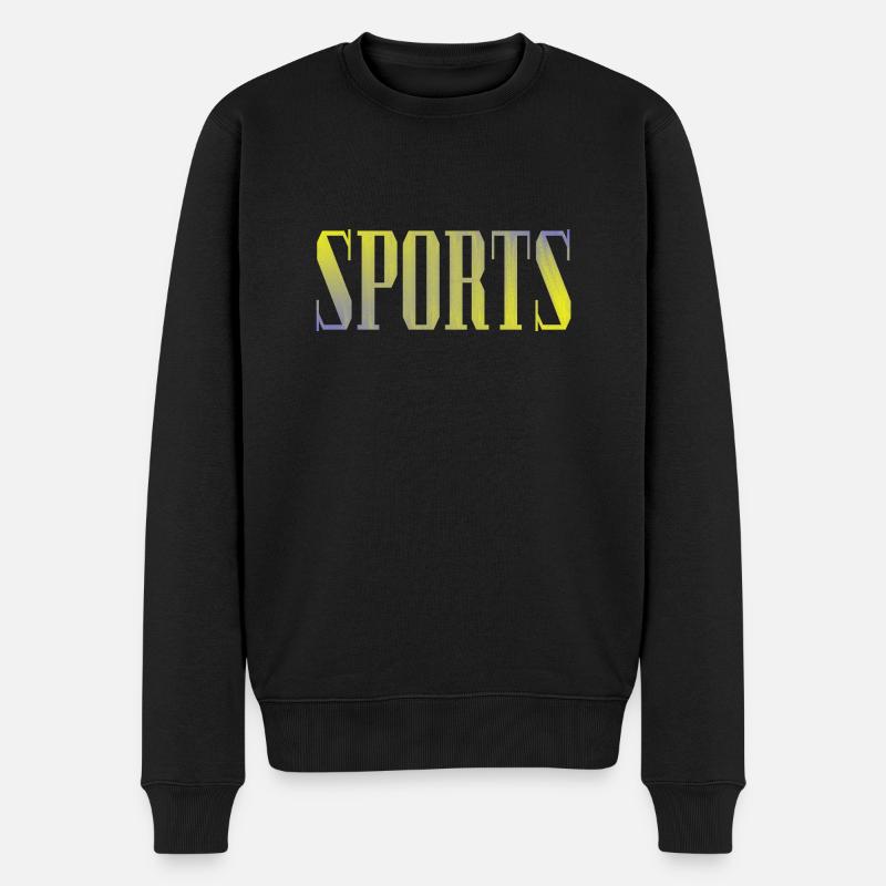 Sport - Männer Premium Bio Pullover - Schwarz
