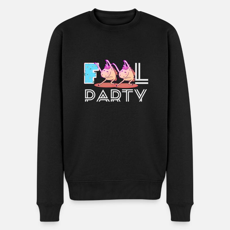 Fête des fous - Pull Premium bio Homme - noir