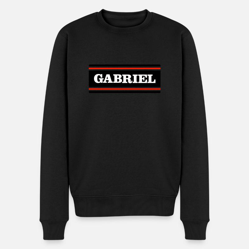 GABRIEL - Pull Premium bio Homme - noir