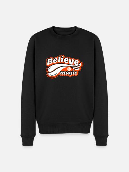 Believe in magic - Men's Premium Organic Jumper - black