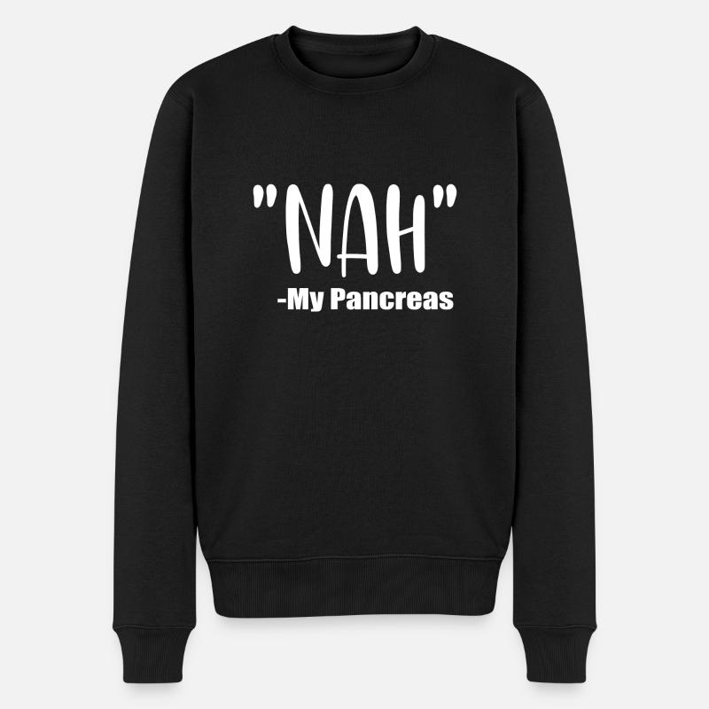 Bauchspeicheldrüse - Männer Premium Bio Pullover - Schwarz