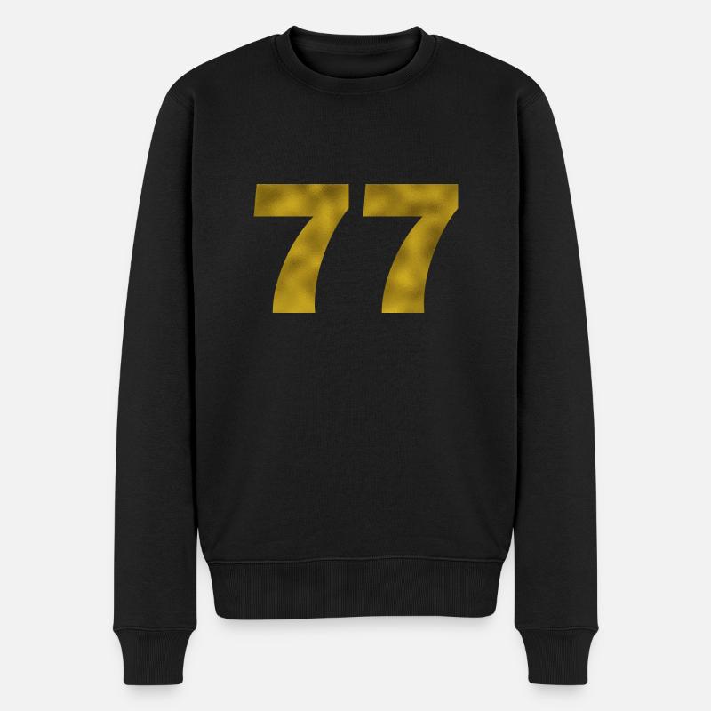 Anniversaire 77 ans - Pull Premium bio Homme - noir
