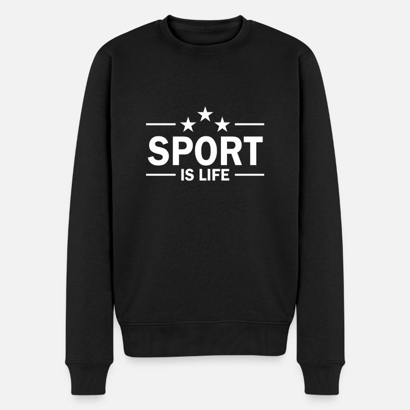 Basket-ball - Pull Premium bio Homme - noir