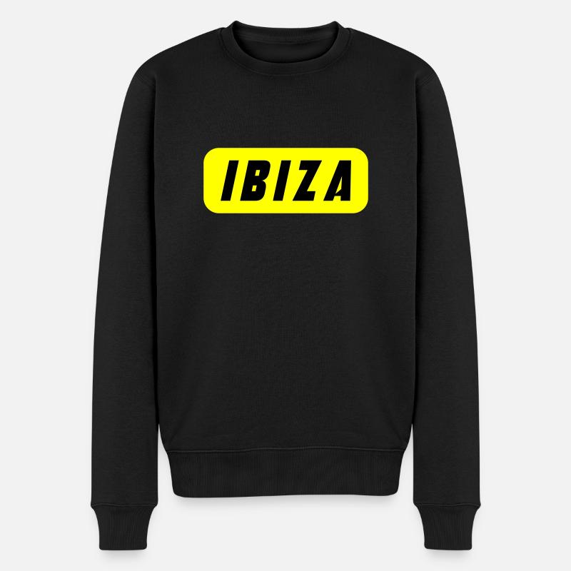 Ibiza Urlaub - Männer Premium Bio Pullover - Schwarz
