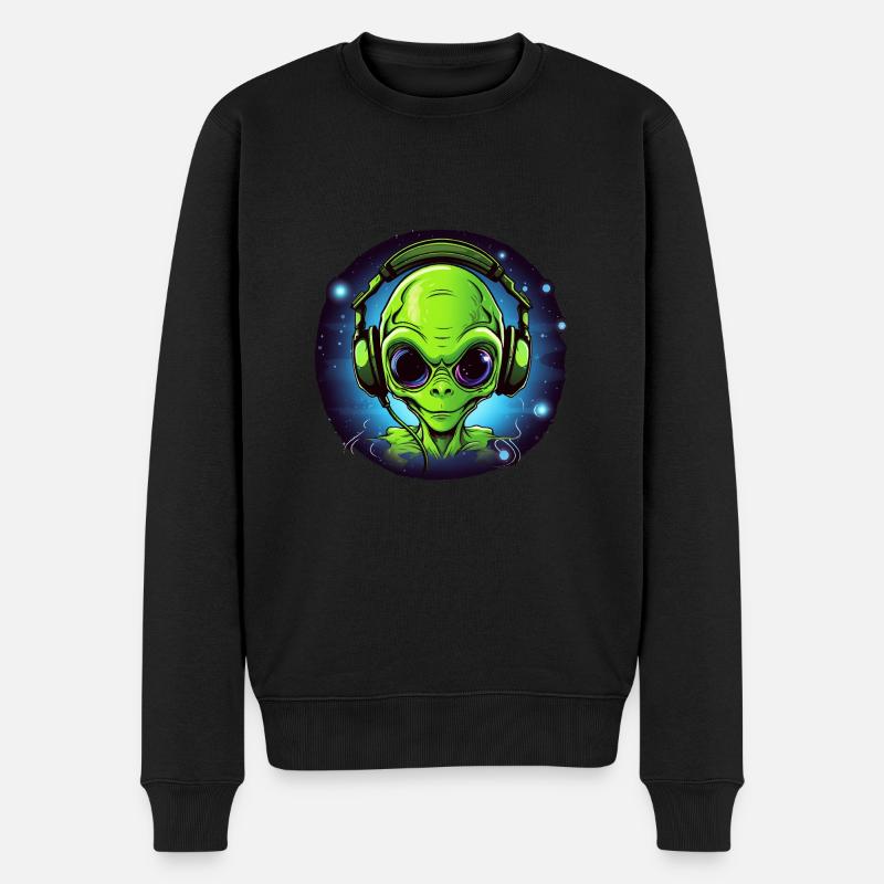 Alien Gift Gamer, DJ Alien - Pull Premium bio Homme - noir