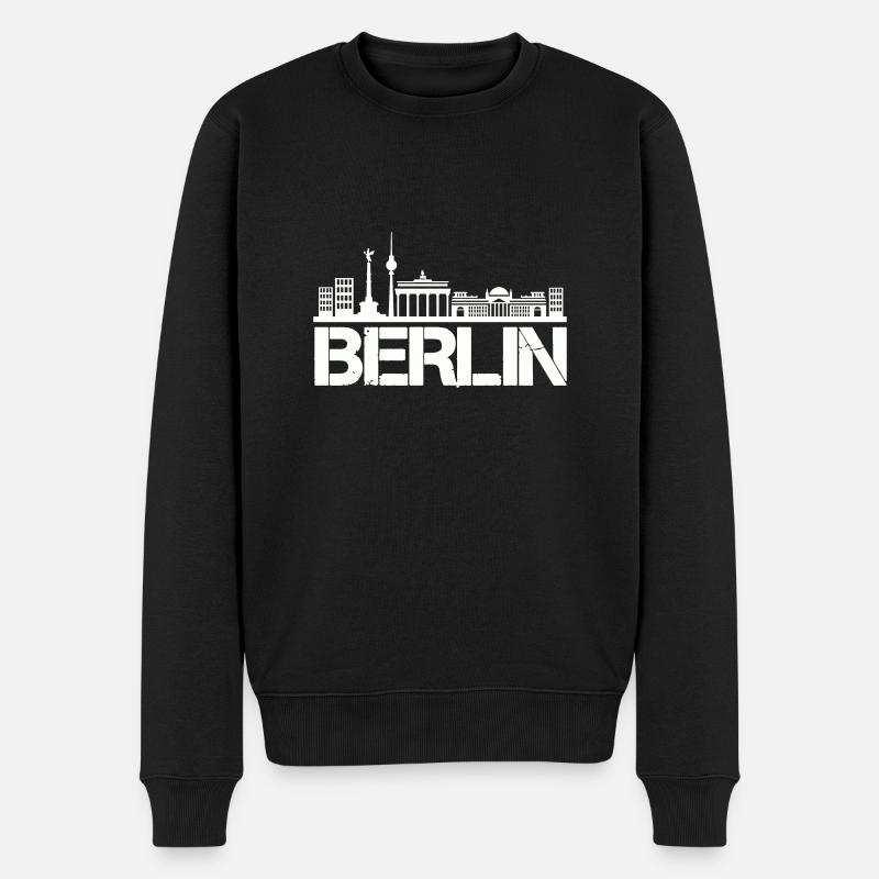 Horizon de Berlin - Pull Premium bio Homme - noir
