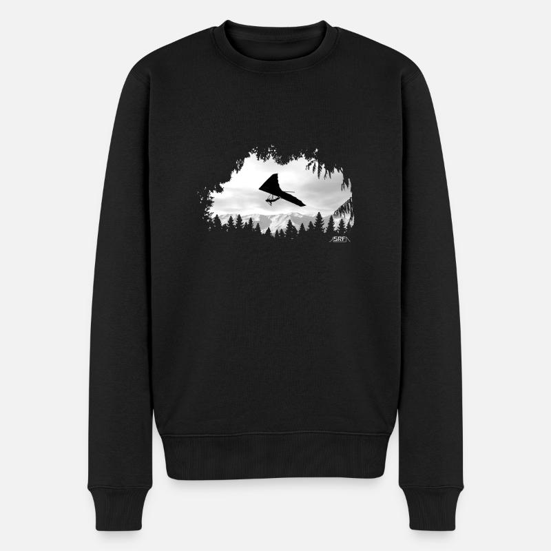 Deltaplane - Pull Premium bio Homme - noir