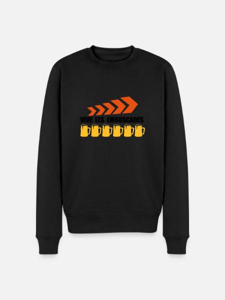 vive les embuscades1 - Pull Premium bio Homme - noir