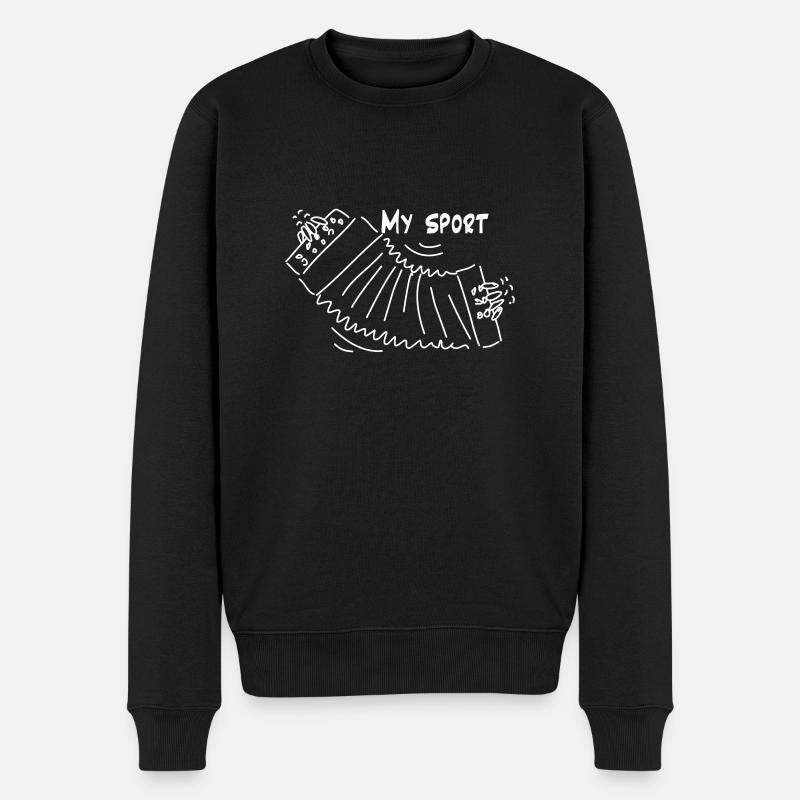 Buttonboxi - Männer Premium Bio Pullover - Schwarz