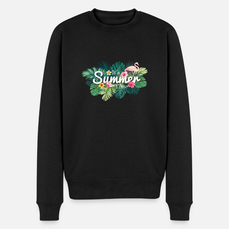 190717_permonte_Summer-Ti - Männer Premium Bio Pullover - Schwarz