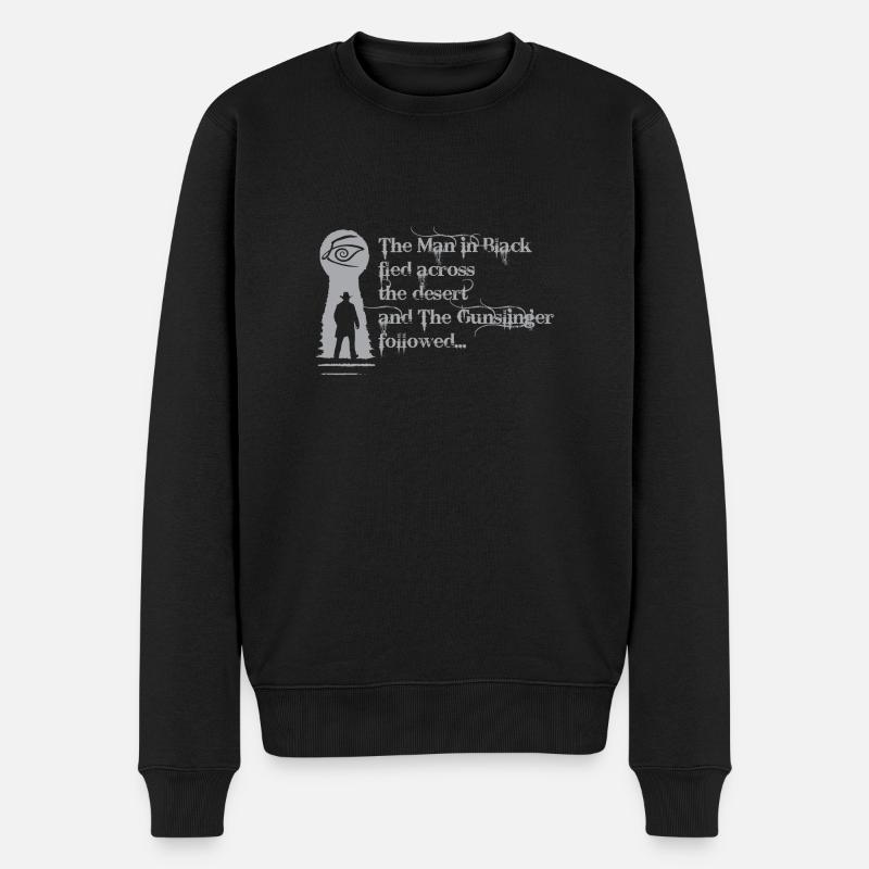 der Mann in Schwarz - Männer Premium Bio Pullover - Schwarz