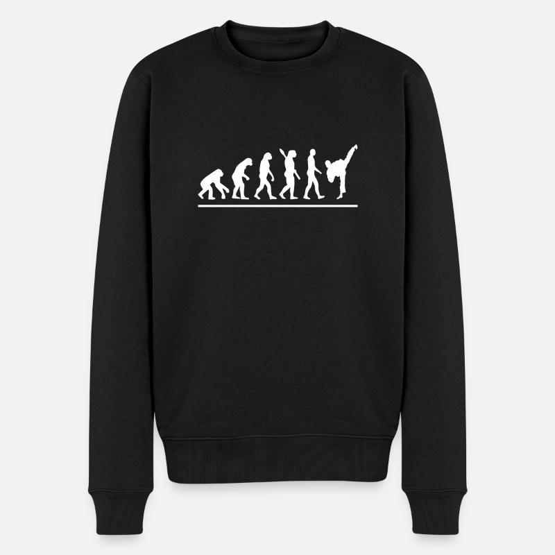 Évolution karaté - Pull Premium bio Homme - noir