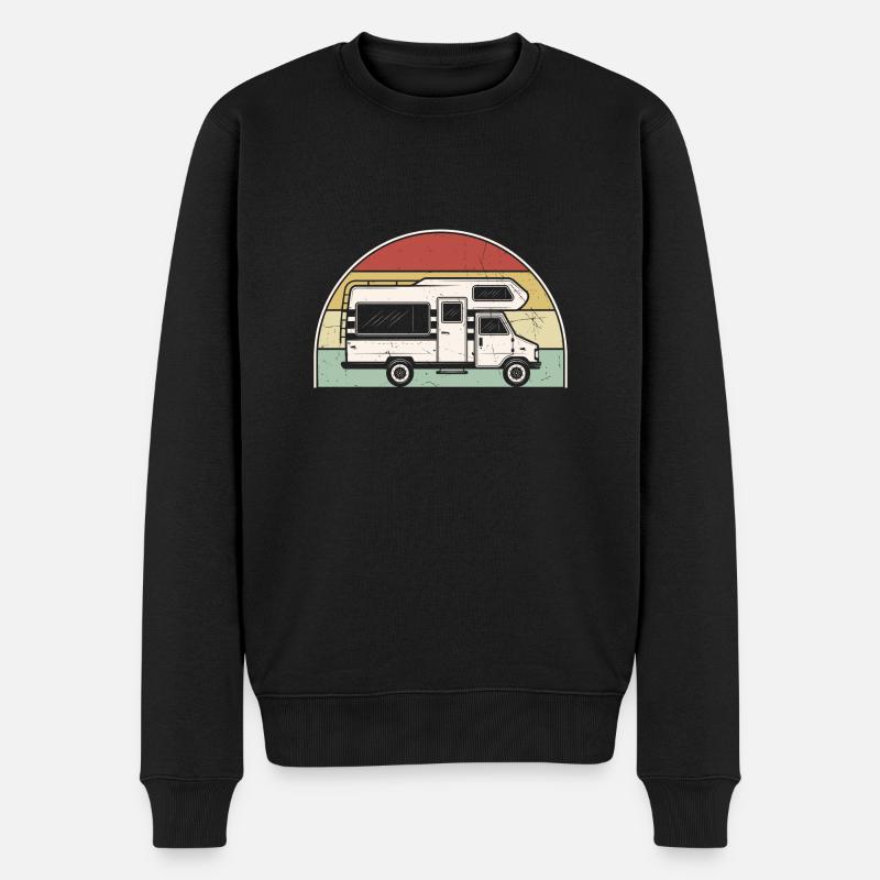 Camping Amusant Camping - Pull Premium bio Homme - noir
