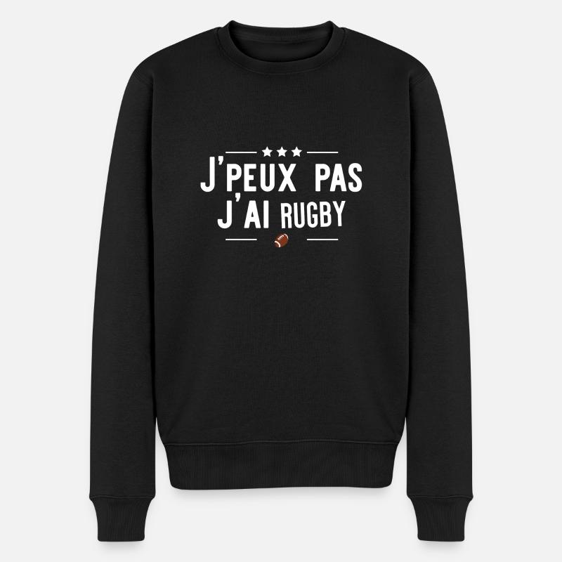 j'ai rugby cadeau - Pull Premium bio Homme - noir