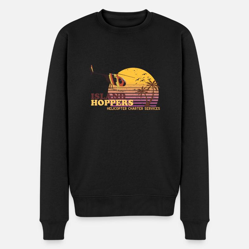 Island Hoppers - Männer Premium Bio Pullover - Schwarz