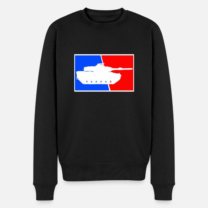 German Leopard 2 Panzer - Männer Premium Bio Pullover - Schwarz