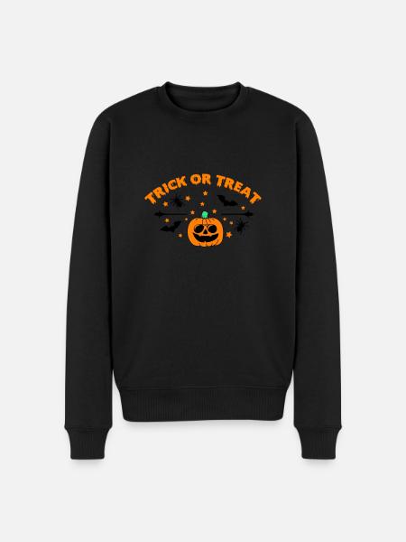 trick or treat 01 - Men's Premium Organic Jumper - black
