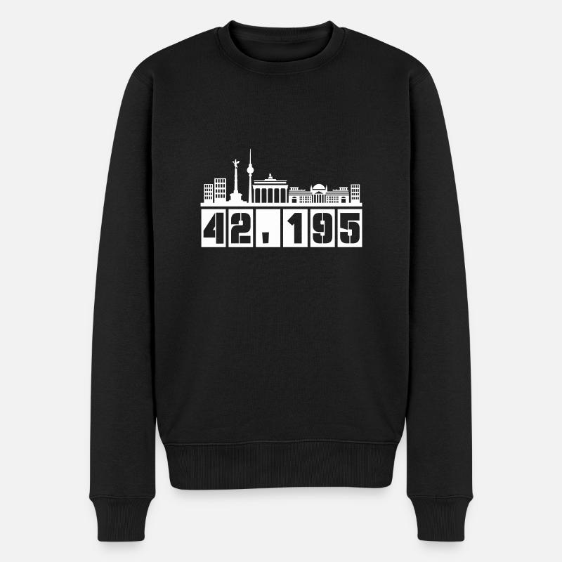 Marathon Skyline de Berlin 1 - Pull Premium bio Homme - noir