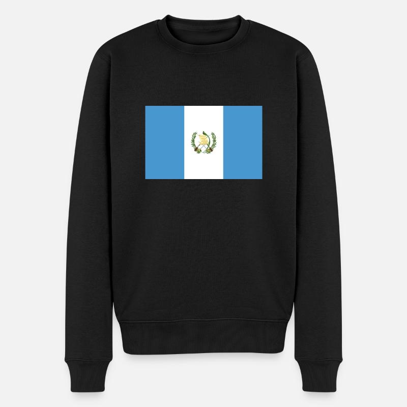 Guatemala - Männer Premium Bio Pullover - Schwarz