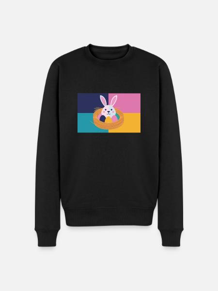 Easter Bunny No.05 - Men's Premium Organic Jumper - black