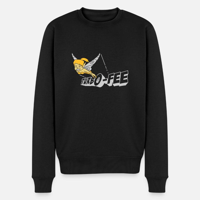 Turbo-Fee - Männer Premium Bio Pullover - Schwarz
