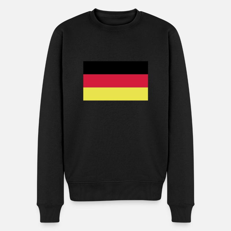Deutschland - Männer Premium Bio Pullover - Schwarz