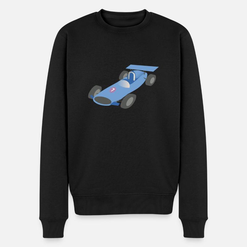 Rennwagen - Männer Premium Bio Pullover - Schwarz