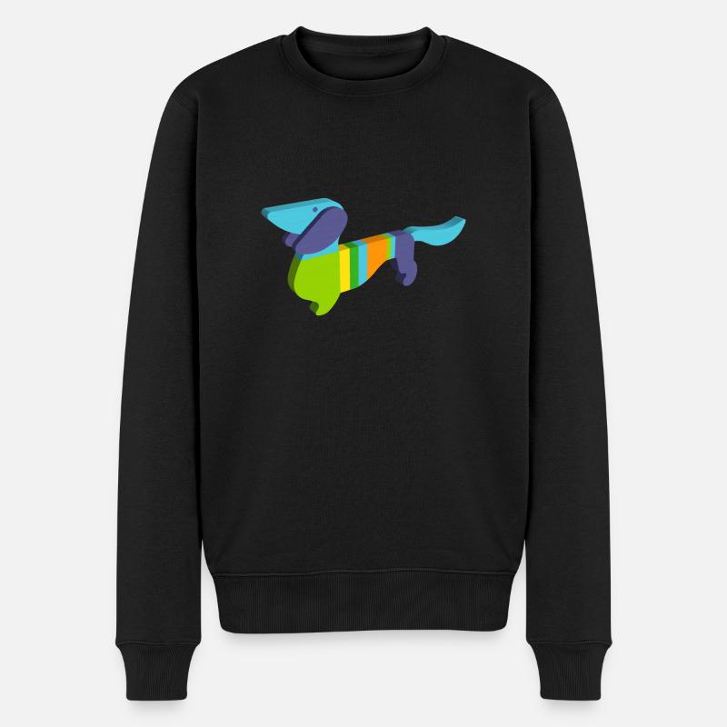 Waldi von München - Männer Premium Bio Pullover - Schwarz