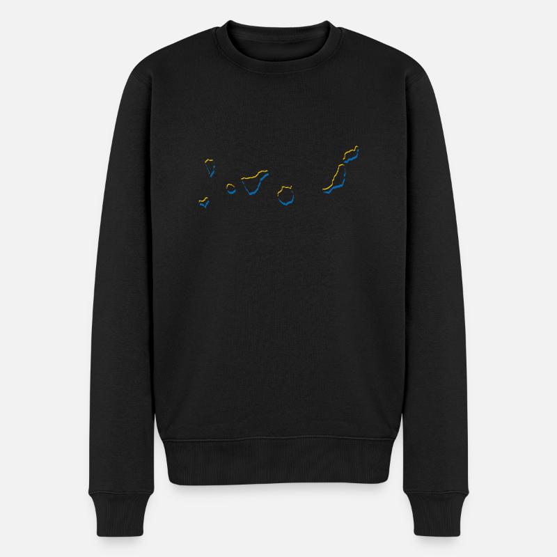 Kanarische Inseln - Männer Premium Bio Pullover - Schwarz