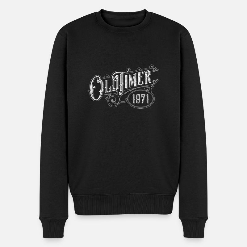Oldtimer - Männer Premium Bio Pullover - Schwarz
