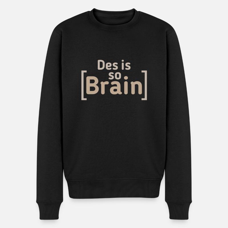 Jugendsprache Spruch - Männer Premium Bio Pullover - Schwarz