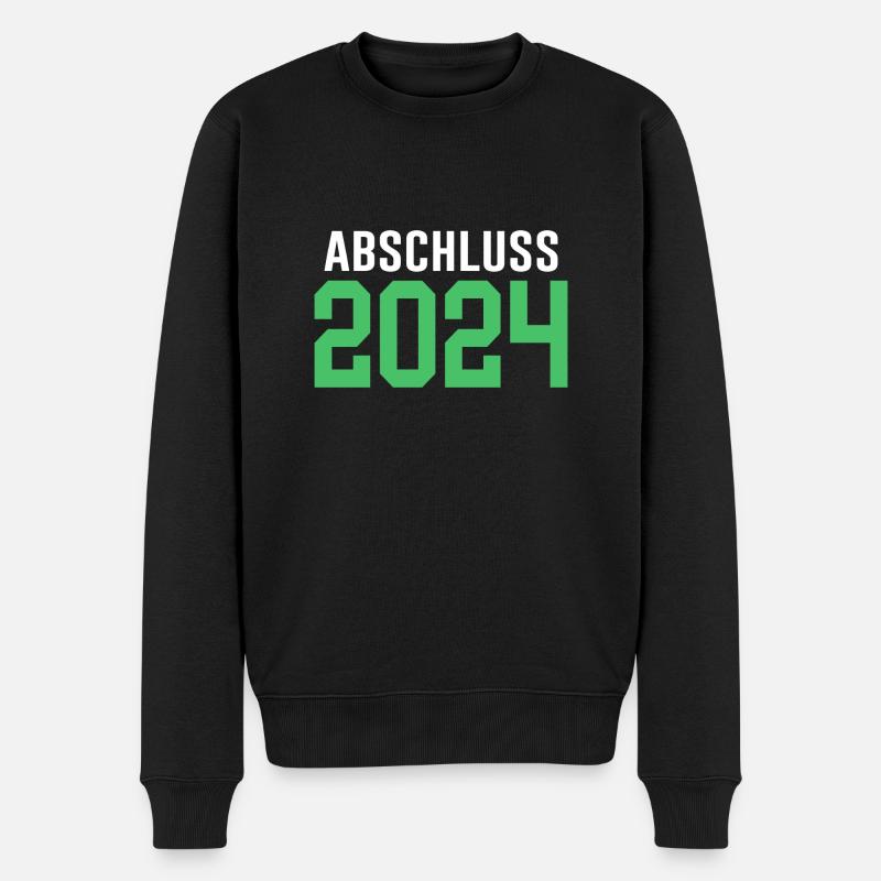 Abschluss 2024 Abschlussfeier - Männer Premium Bio Pullover - Schwarz