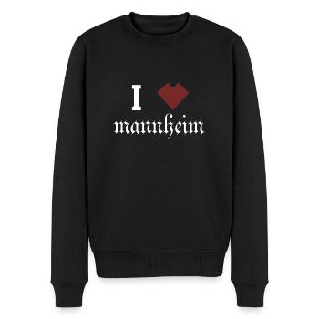Mannheim Monnem Mannheimat - Men's Premium Organic Jumper - black - Front - Nico (187cm)
