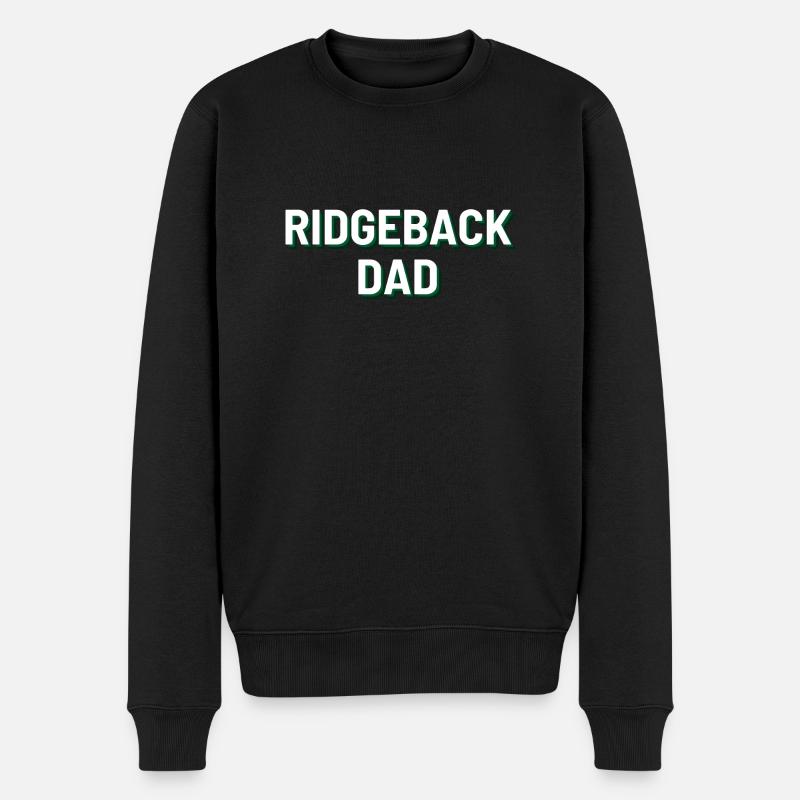 Ridgeback Dad - Männer Premium Bio Pullover - Schwarz