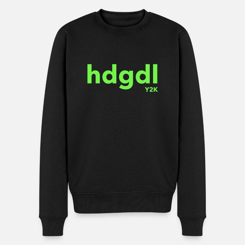 hdgdl Y2K grün - Männer Premium Bio Pullover - Schwarz