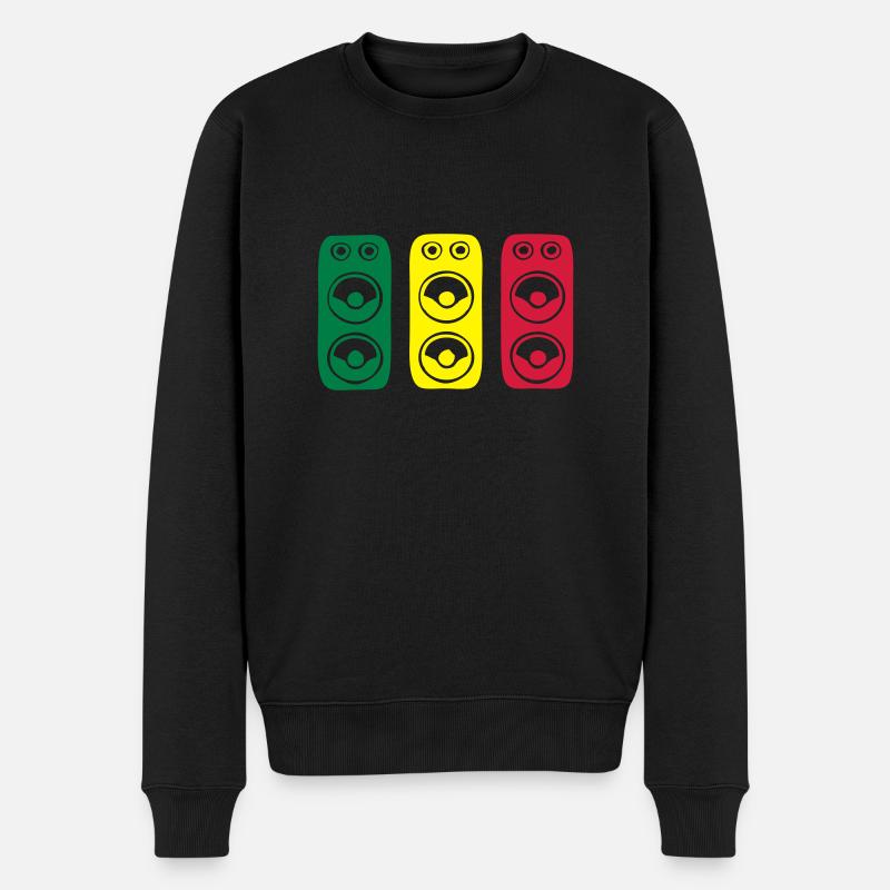 RAGGAE SOUND SYSTEM - Männer Premium Bio Pullover - Schwarz