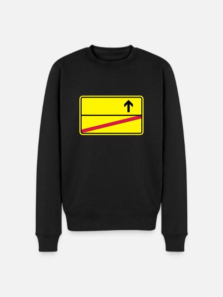 Ortsschild - Männer Premium Bio Pullover - Schwarz