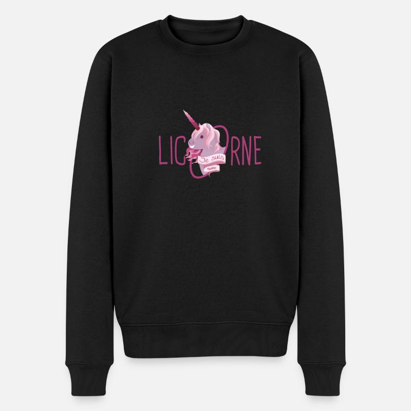 Je suis une licorne - Pull Premium bio Homme - noir