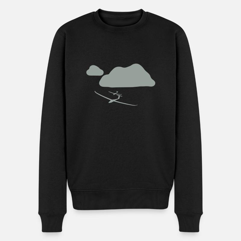 Segelfliegen 4 - Männer Premium Bio Pullover - Schwarz