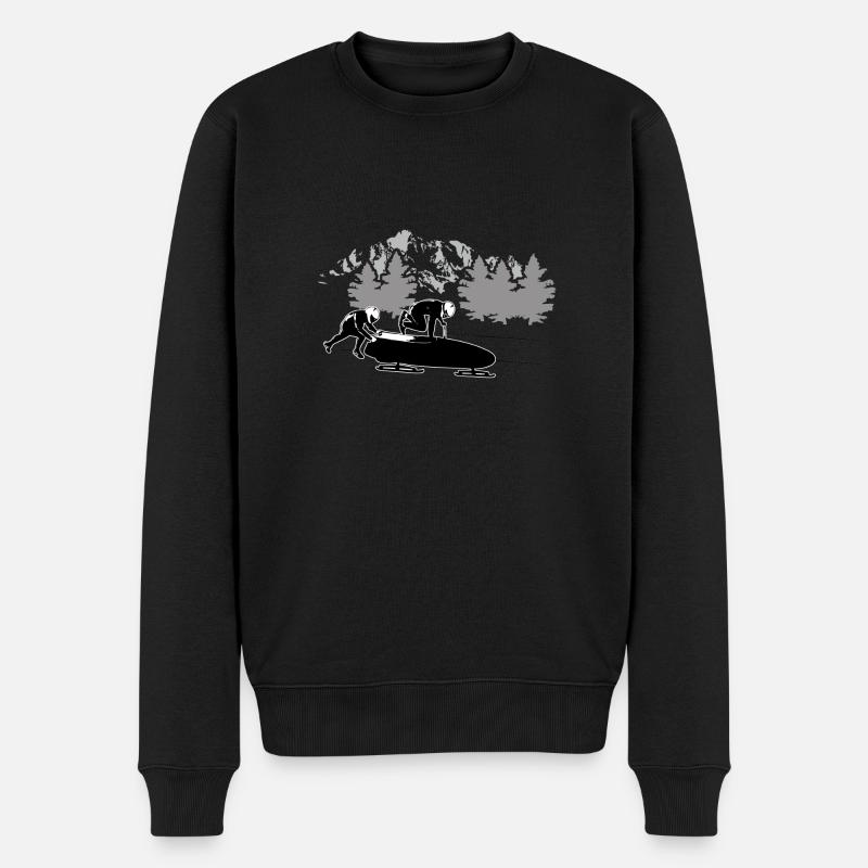 Bob - Bobsport - Männer Premium Bio Pullover - Schwarz