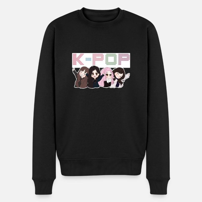 K-Pop. - Männer Premium Bio Pullover - Schwarz