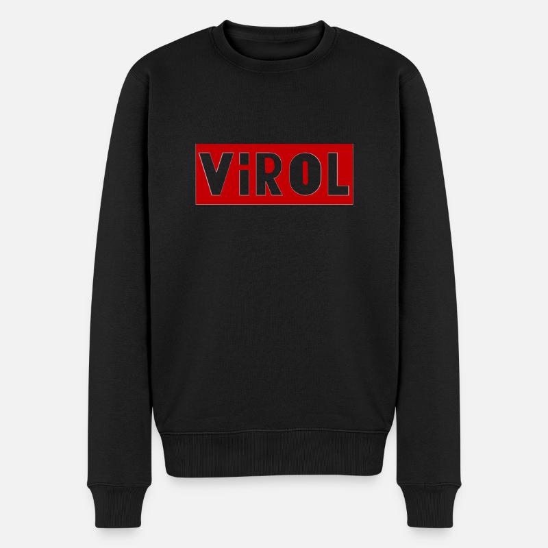 Virol - Männer Premium Bio Pullover - Schwarz