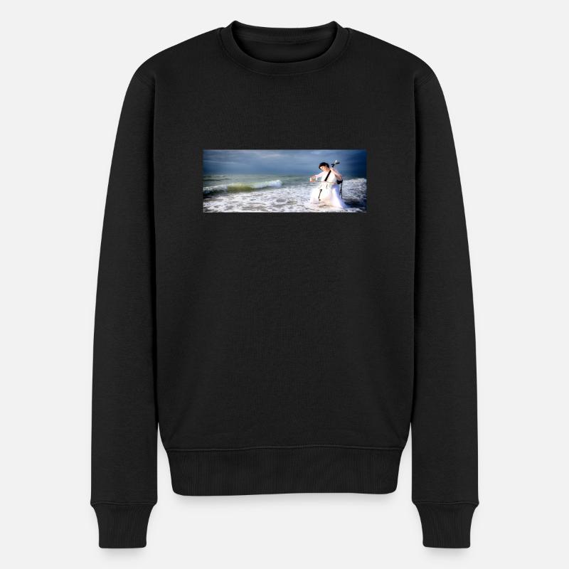 Wassermusik - Männer Premium Bio Pullover - Schwarz